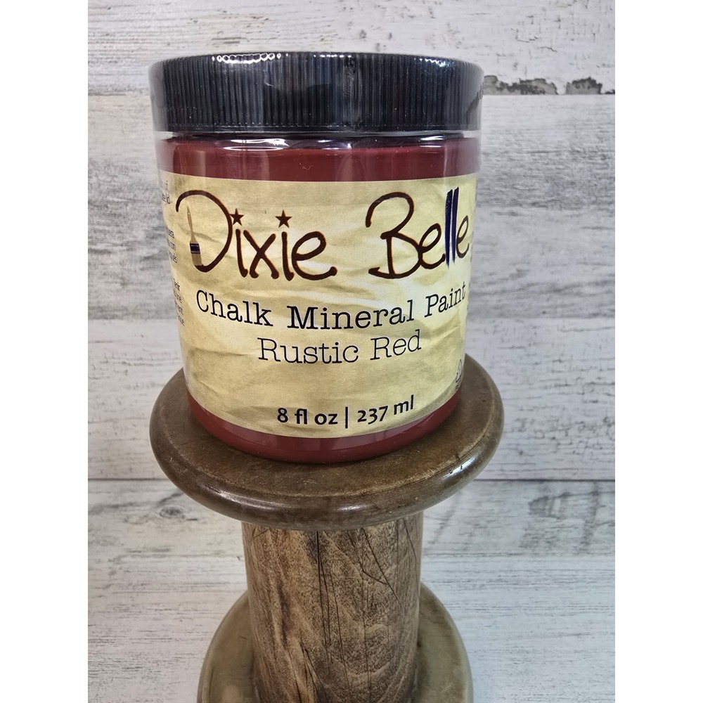 Dixie Belle Chalk Mineral Paint Rustic Red 8oz Dark Red‎ Furniture Paint DIY